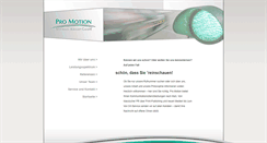 Desktop Screenshot of pro-motion.info